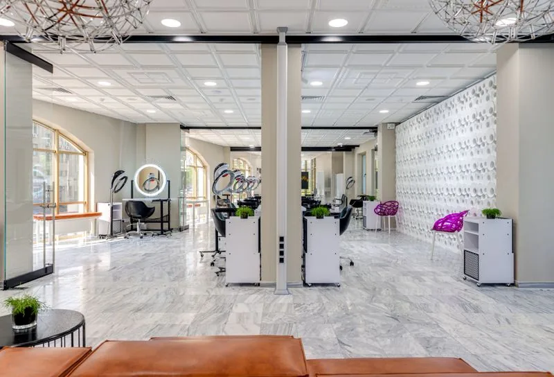 Elegant beauty salon interior design